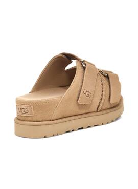 Sandales UGG Goldenstar en daim camel pour femme