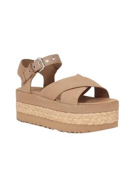 Sandales UGG Aubrey Cheville Beige pour Femme