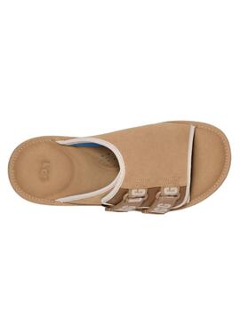Sandales UGG Goldencoast Strap Slide Beige pour Homme