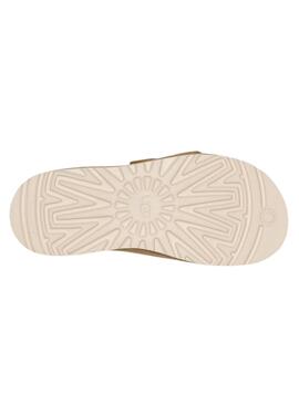 Sandales UGG Goldencoast Strap Slide Beige pour Homme