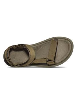 Sandales Teva Hurricane vertes pour homme