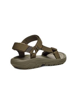 Sandales Teva Hurricane vertes pour homme
