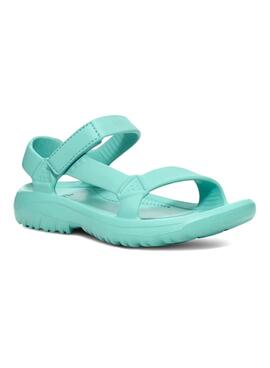 Sandales Teva Hurricane en caoutchouc turquoise pour femme