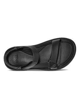 Sandales Teva Hurricane en caoutchouc noir pour femme