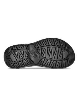 Sandales Teva Hurricane en caoutchouc noir pour femme