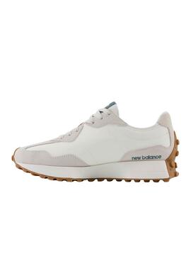 Chaussures New Balance 327 Blanches et Vertes Pour Femme