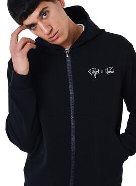 Sweat Project x Paris Á Fermeture Éclair Noire pour Homme