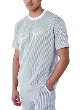 Maillot Project x Paris Rayé Gris et Blanc Pour Homme