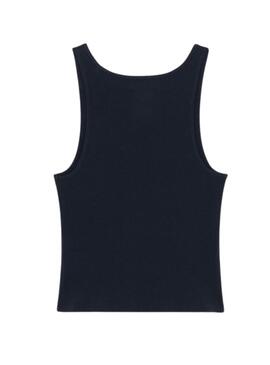 Top cosecha Dickies Yorktown Azul Marino para mujer.