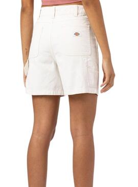 Pantalon en toile de canard blanc pour femme de Dickies