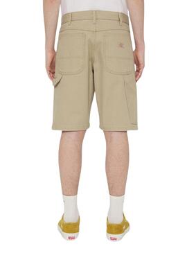 Bermuda Dickies Duck Canvas Court Beige pour Homme