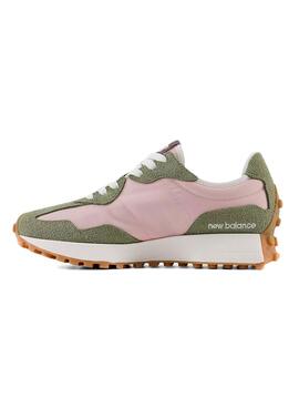 Chaussures New Balance 327 Vert Rose Pour Femme