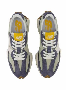 Sneakers New Balance 327 Retro Bleu Pour Homme