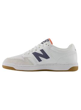 Chaussures New Balance 480 Blanc Gris pour Homme