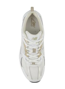 Chaussures New Balance 530 Blanc Beige Femme