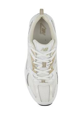Chaussures New Balance 530 Blanc Beige Femme