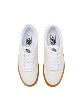 Chaussures Vans Rowley blanches pour hommes
