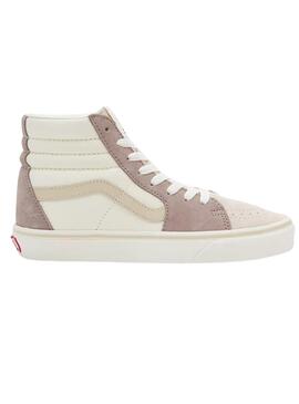 Chaussures Vans SK8 Hi Gris pour Femme