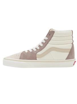 Chaussures Vans SK8 Hi Gris pour Femme