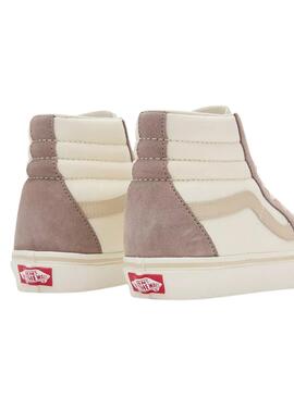 Chaussures Vans SK8 Hi Gris pour Femme