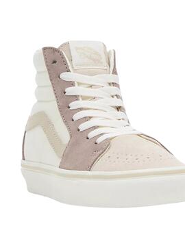 Chaussures Vans SK8 Hi Gris pour Femme