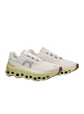 Chaussures de course On Running Cloudmoster vertes pour homme