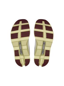 Chaussures de course On Running Cloudmoster Acacia pour femme.