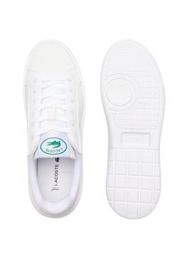 Chaussures Lacoste Carnaby Plat Blanc pour Femme