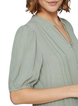 Robe Vila Lopez Verte pour Femme