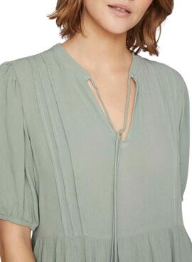 Robe Vila Lopez Verte pour Femme