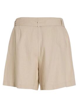 Shorts Vila Jolanda Beige Pour Femme