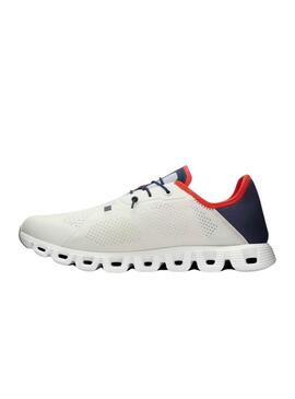 Chaussures On Cloud 5 Blanc et Bleu Pour Homme