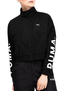 Veste Puma Chase Woven Noir Femme