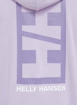 Sweat à capuche Helly Hansen Core Violet pour homme