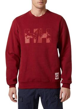 Pull à capuche Helly Hansen Arctic rouge pour homme