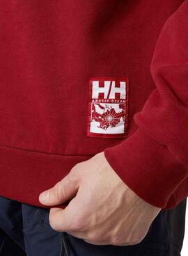 Pull à capuche Helly Hansen Arctic rouge pour homme