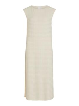 Robe Vila Brenda Beige pour Femme