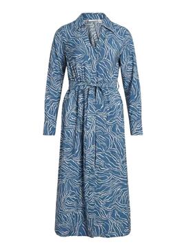 Robe Vila Dogma Bleue Pour Femme
