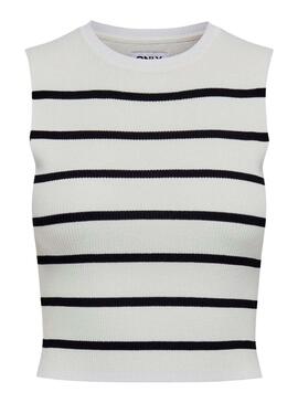 Top seulement Majli blanc pour femme