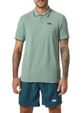 Chemise polo Helly Hansen Kos vert pour homme