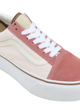 Chaussures Vans Old Skool Plateforme Rose Pour Femme