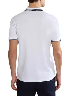Polo Napapijri E-Macas Blanco Pour Homme