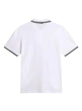 Polo Napapijri E-Macas Blanco Pour Homme