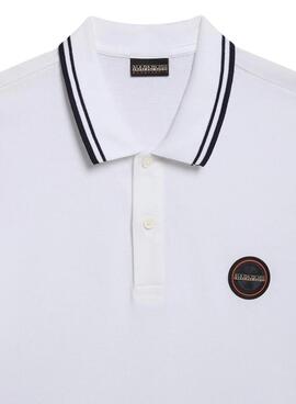Polo Napapijri E-Macas Blanco Pour Homme