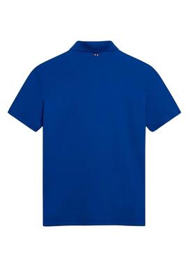 Chemise Polo Napapijri Elbas Bleue pour Homme