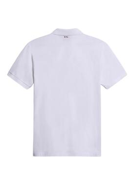 Chemise Polo Napapijri Elbas Blanc Pour Homme