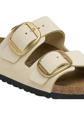 Sandales Birkenstock Arizona Boucle Beige pour Femme