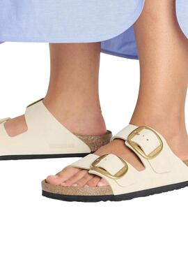 Sandales Birkenstock Arizona Boucle Beige pour Femme