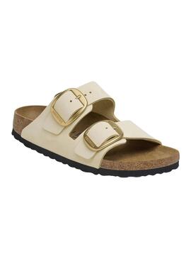Sandales Birkenstock Arizona Boucle Beige pour Femme