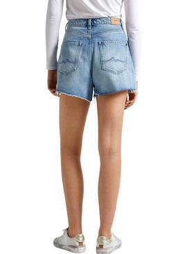 Shorts Pepe Jeans Denim A-Line Rotos Pour Femme